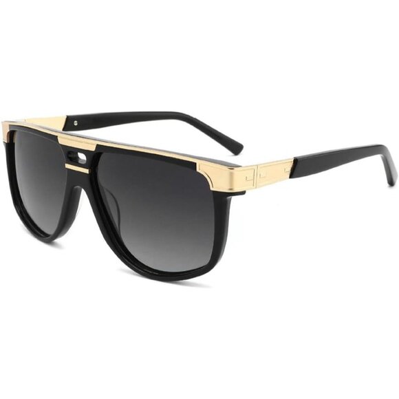 Trendy Oval Polarized Men's Sunglasses UV 400 Protection MBYD1055